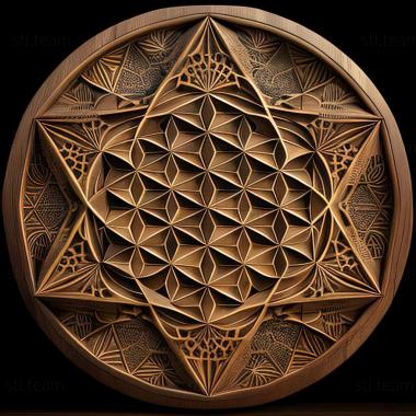 3D model sacred geometry (STL)